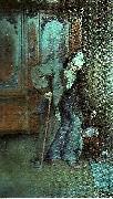 Carl Larsson min giktbrutne fader USA oil painting artist